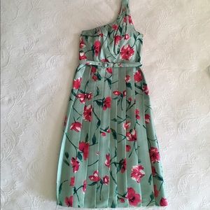 New Pretty Silk Spring/Summer One Shoulder Dress